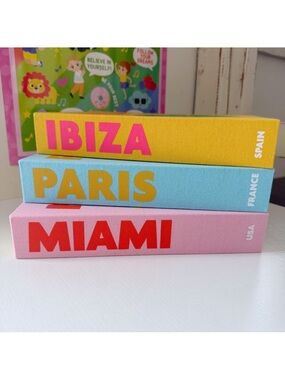 Kirkland’s Home | Decorative Travel Storage Hidden Book Boxes Paris Ibiza Miami